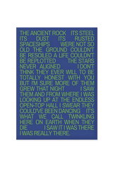 “The ancient rock, its steel its dust its rusted spaceships, were not so old.”